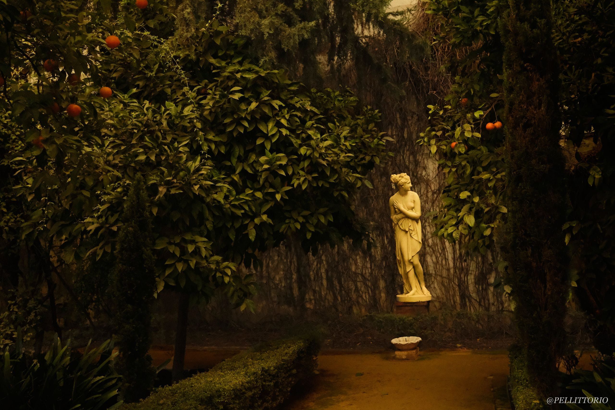 Statua nei giardini dell'Alcázar